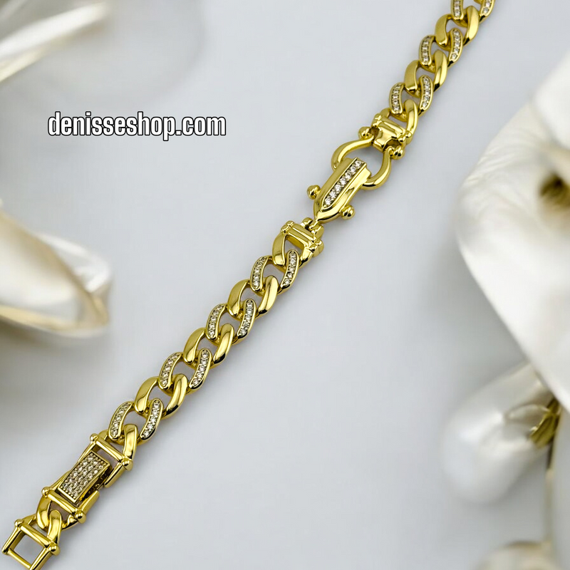 14K /WOMAN LINK BLING CHAIN BRACELET BR574