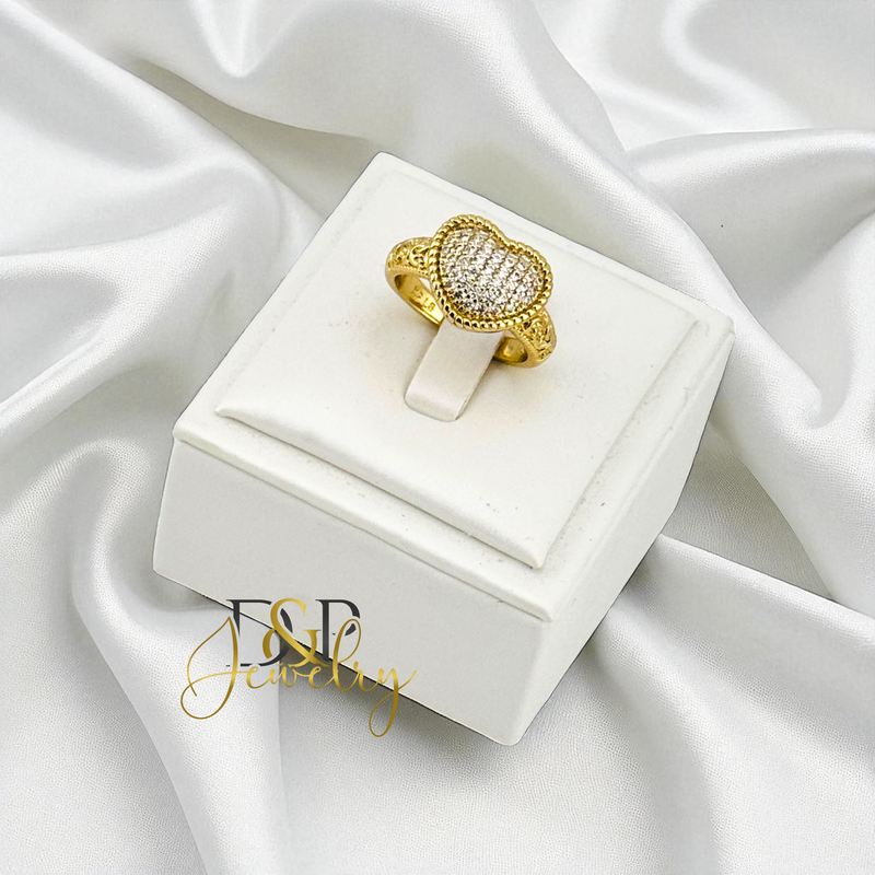 14K HEART RING RG418