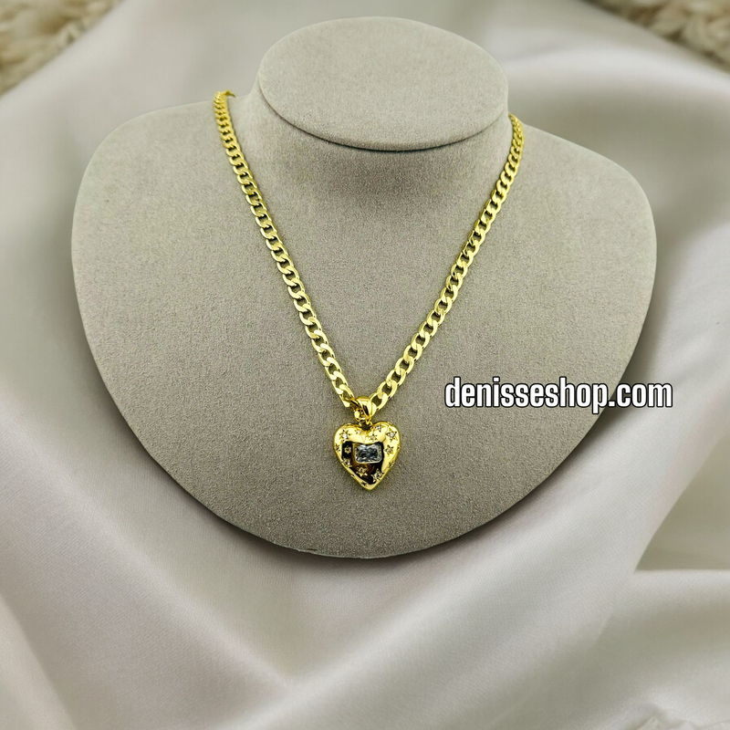 14K HEART PENDANT P356