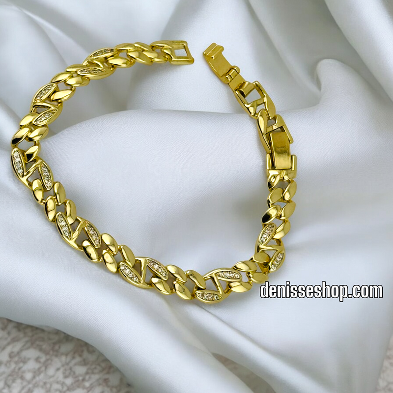 14K FASHION SHINY LINK BRACELET BR524