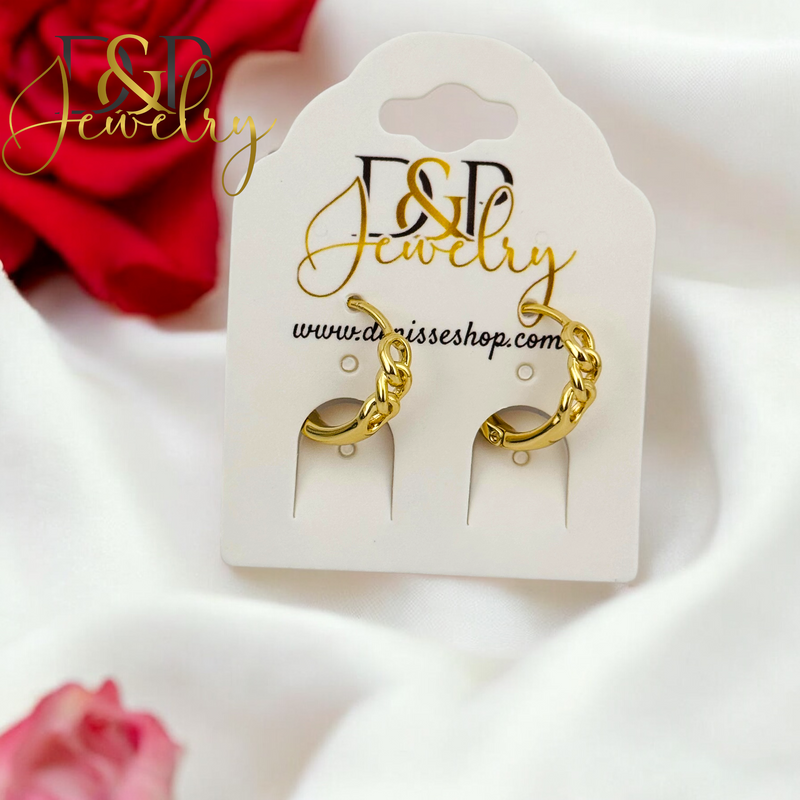 14K SMALL PLAIN  HOOP EARRING HP640