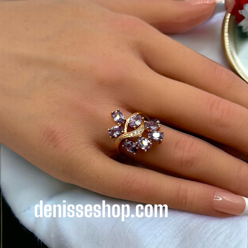 14k Purple Ring RG65