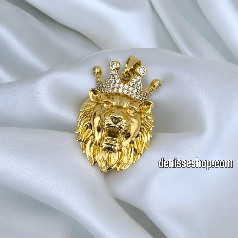 14K MEN LION BIG PENDANT P655