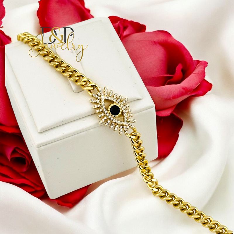 14K GOLD EYE BRACELET BR710