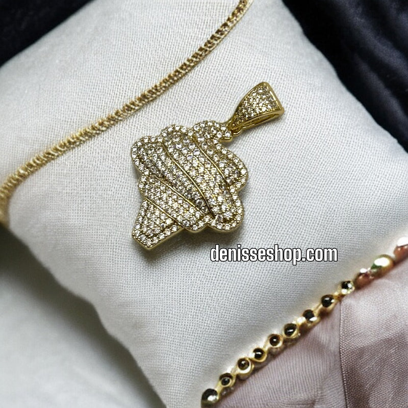 14K ICE CREAM PENDANT P228 (CHAIN NOT INCLUDED)