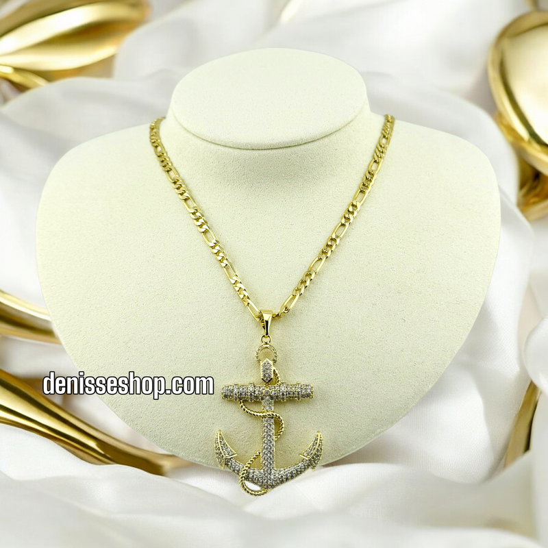 14K ANCHOR PENDANT P416