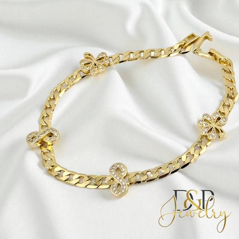 14K INFINITY BRACELET BR792