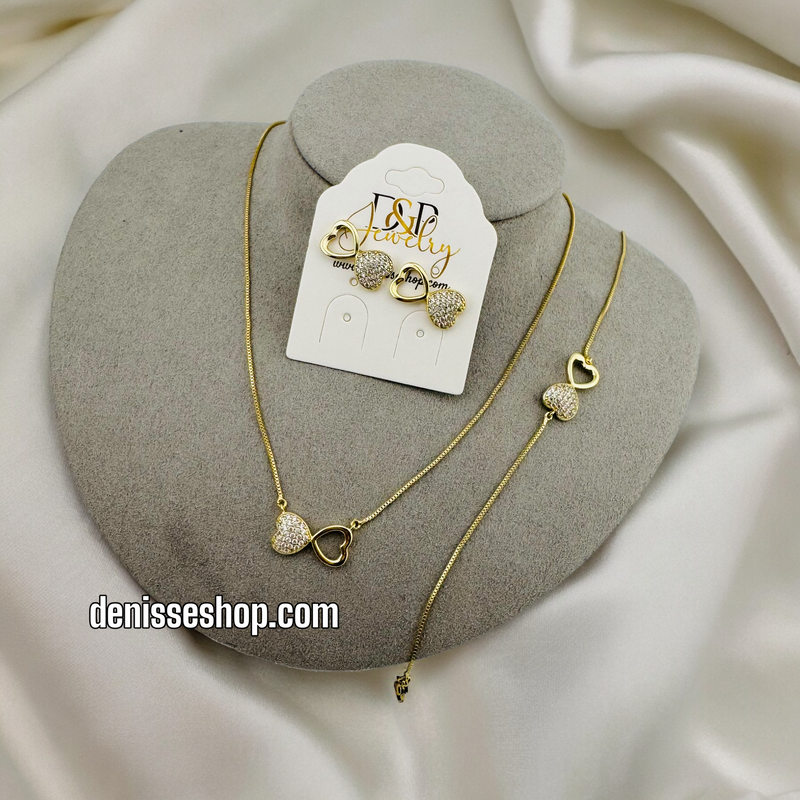 14K INFINITY NECKLACE SET 18&