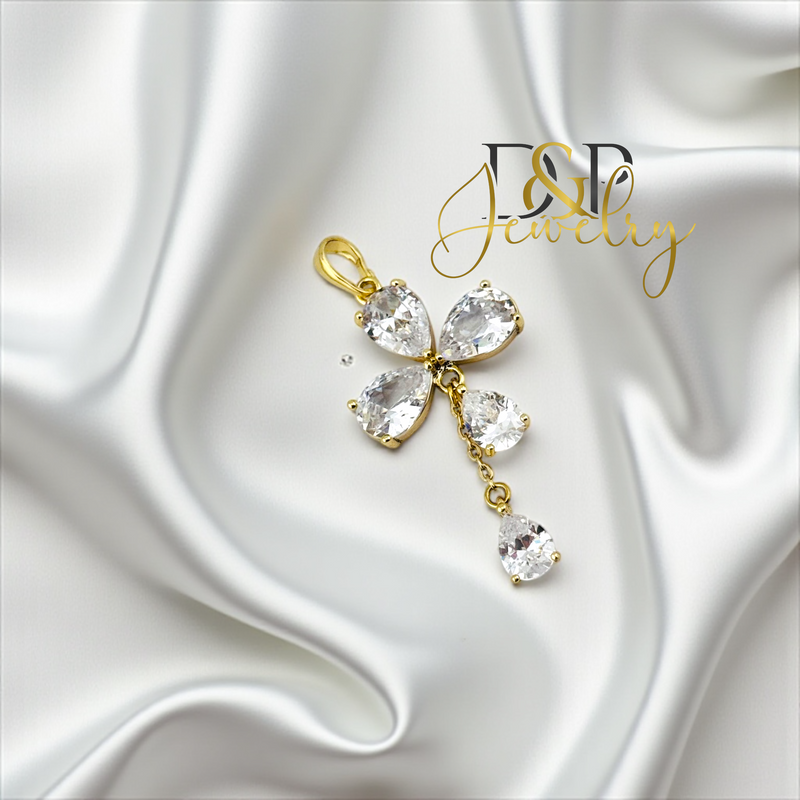 14K FLOWER PENDANT P842