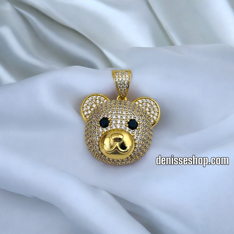 14K WOMEN BEAR BIG PENDANT P654