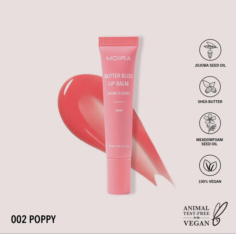 Moira Butter Bliss Lip Balm (002) Poppy