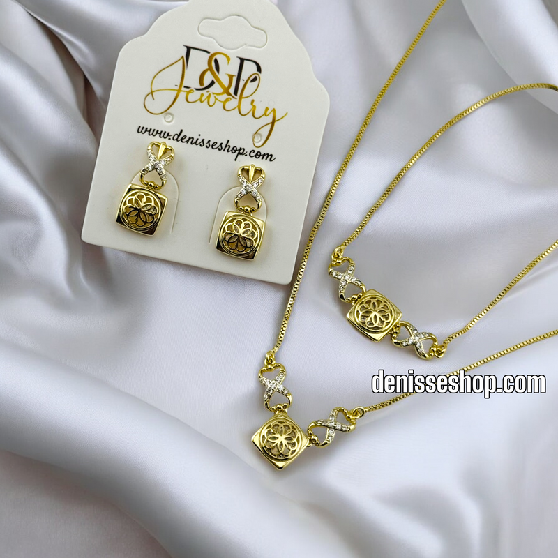 14K WOMAN/ INFINITY NECKLACE SET N150