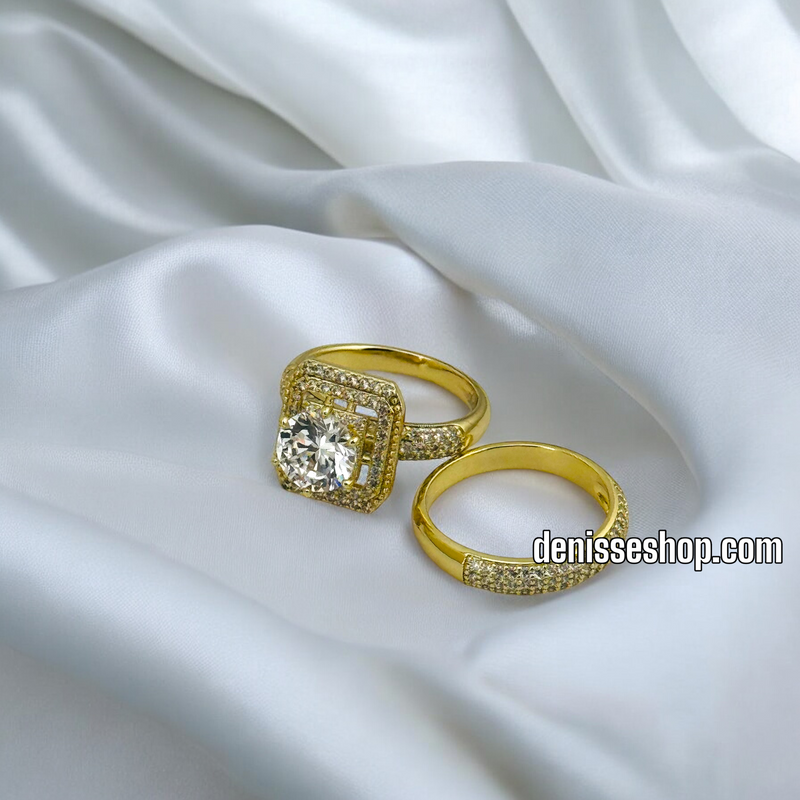 14K DOUBLE WEDDING RING RG240