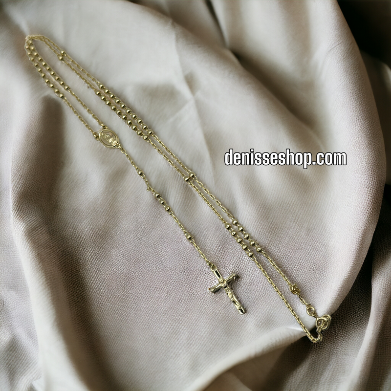 14K ROSARY NECKLACE R26