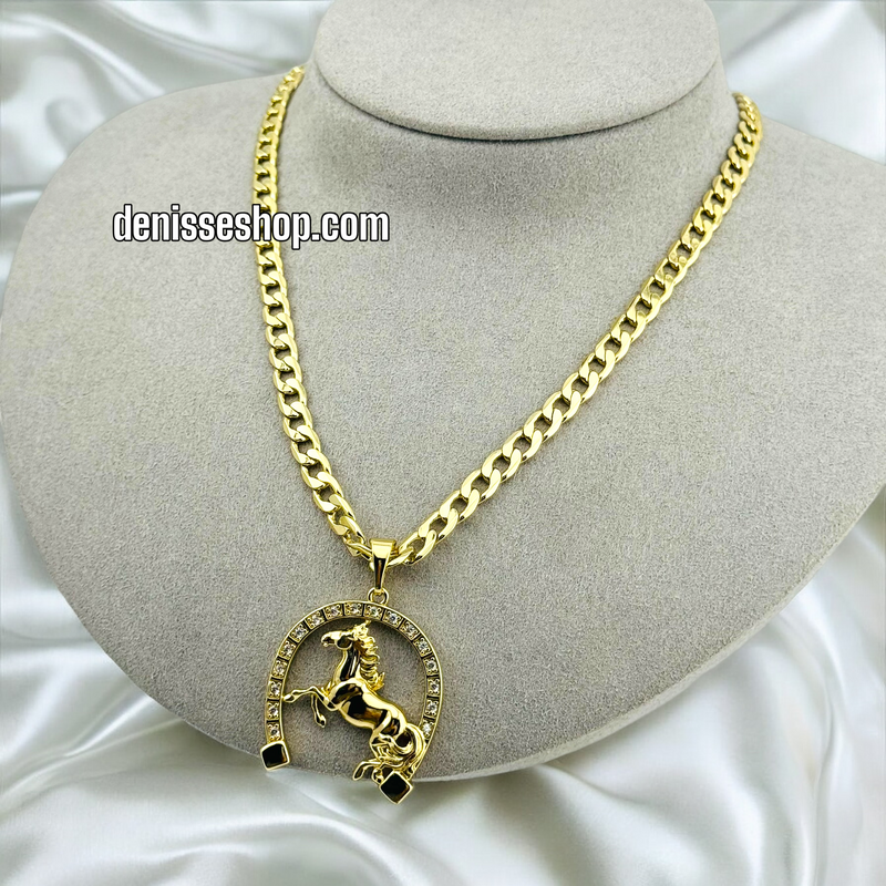 14K HORSE MEN PENDANT P432