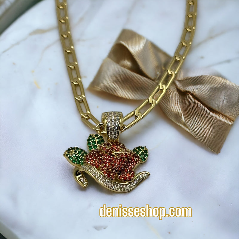 18K Rose Pendant P160