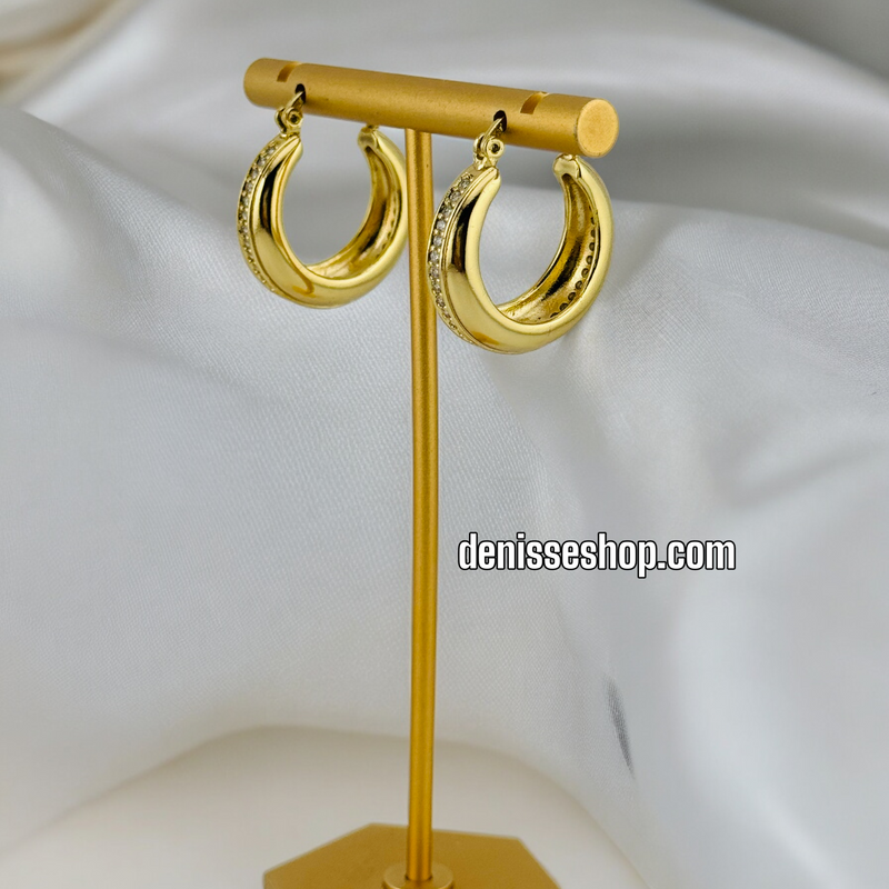 14K GOLD HOOPS HP411