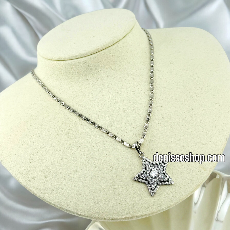 14K SILVER STAR PENDANT P476