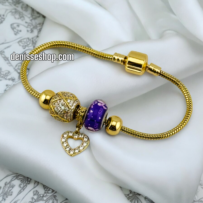 14K PURPLE PANDORA BR516