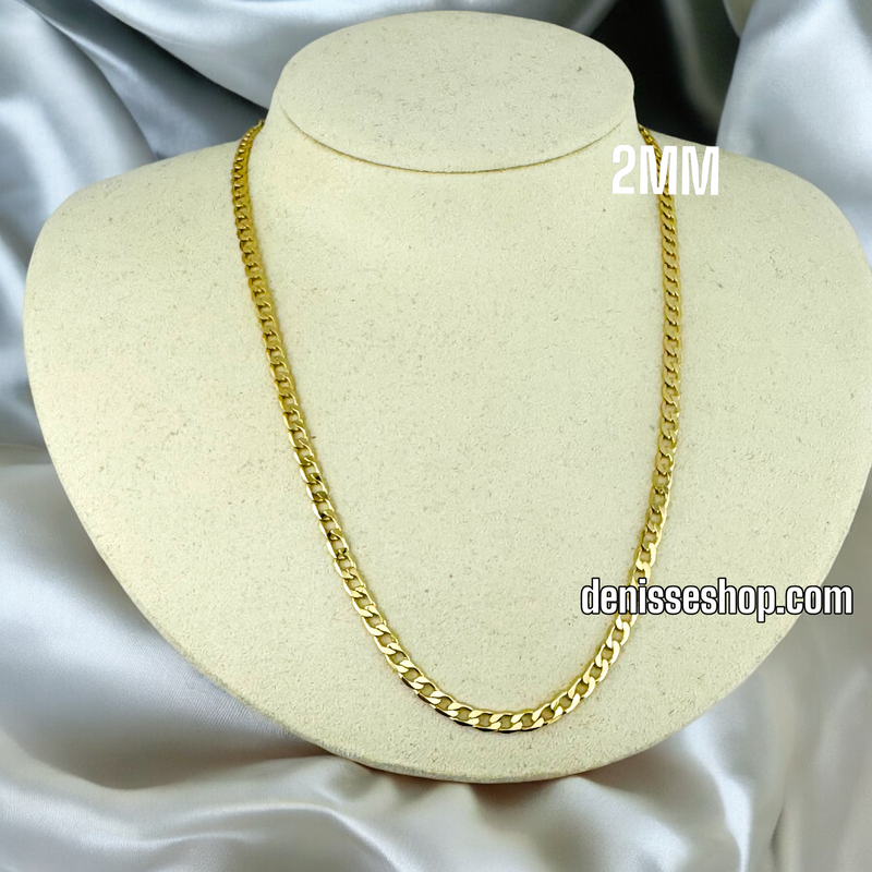 14K CUBAN CHAIN 2MM CH03