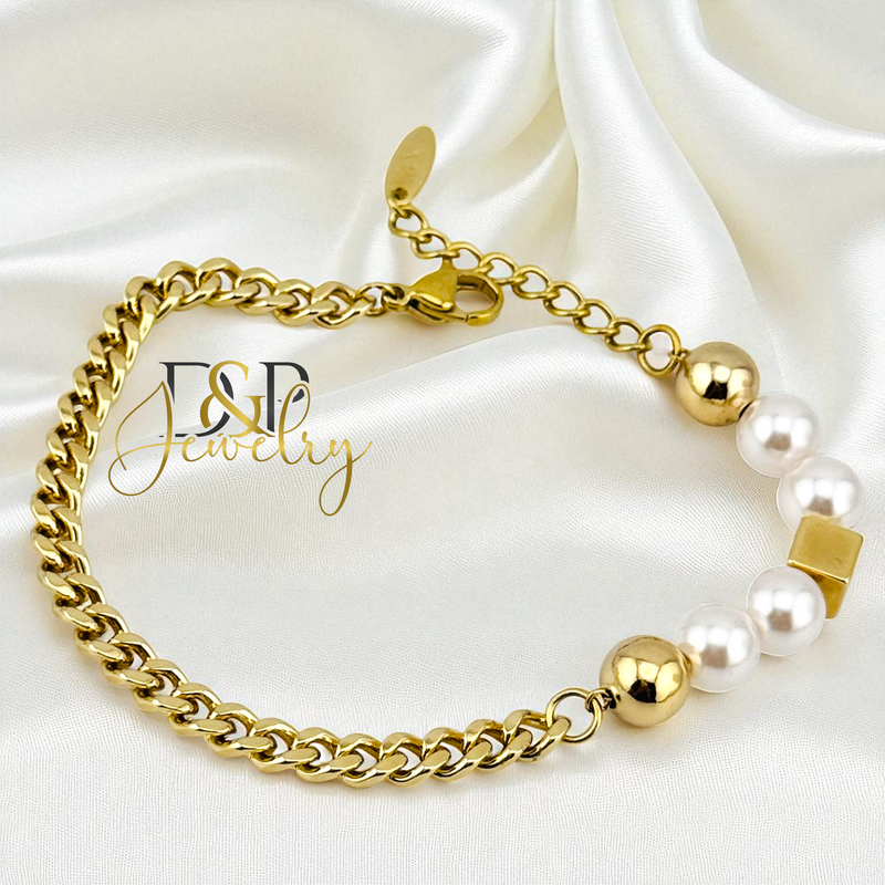 14K ELEGANT PEARL BRACELET BR820