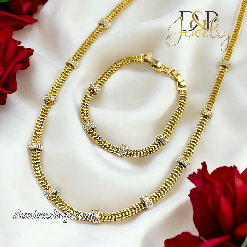 14K FASHION GOLD NECKLACE SET N242