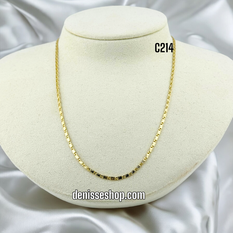 14K THIN STAR DESIGN CHAIN C214