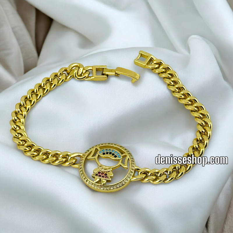 14K GIRL BRACELET BR489