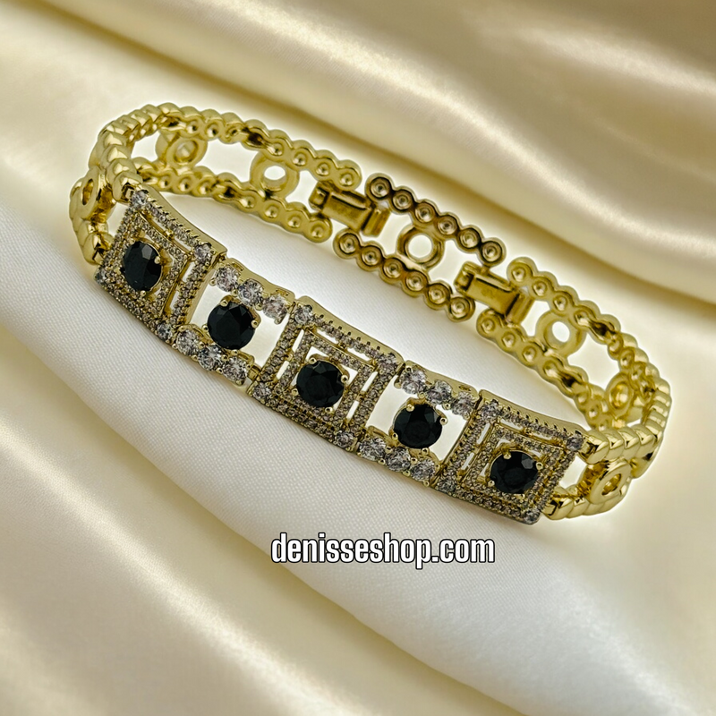 14K BLACK BRACELET BR372