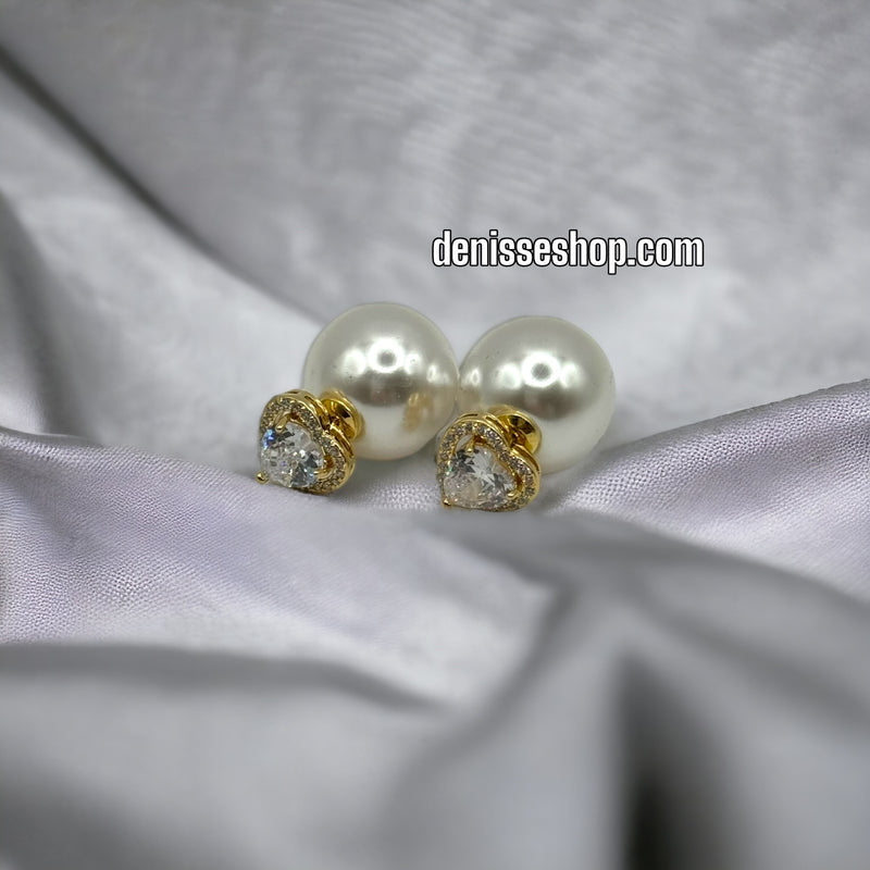 14K PEARL EARRING E290