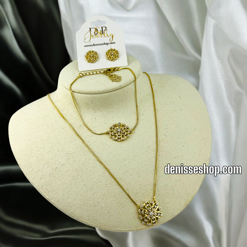 14K WOMAN/ NECKLACE SET N154