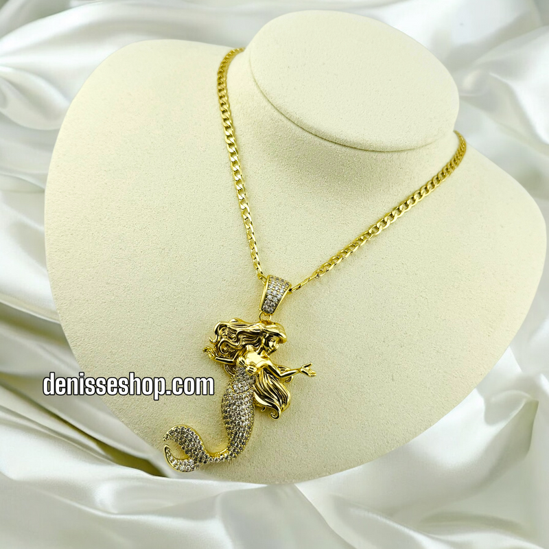 14K MERMAID PENDANT P441