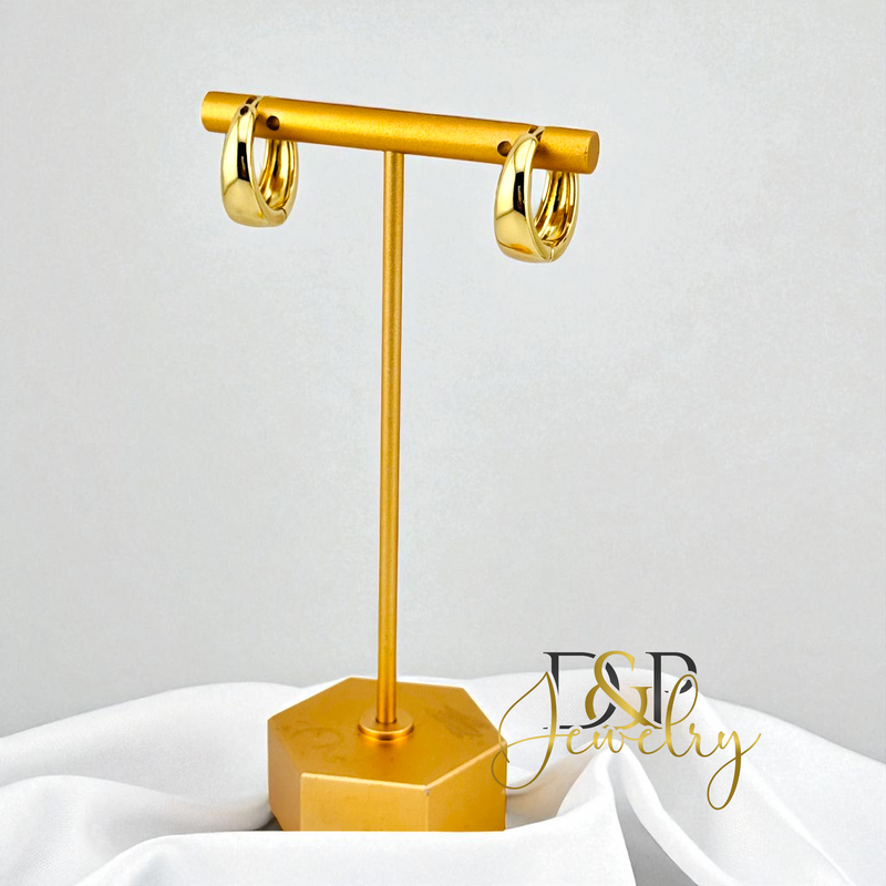 14K GOLD MEDIUM HOOP EARRING HP764