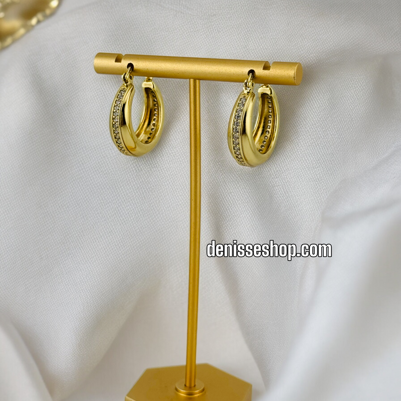 14K GOLD HOOPS HP411