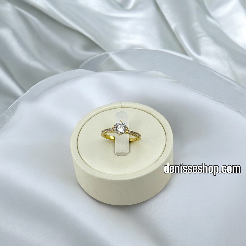 14K WOMEN/GIRL WHITE STONE RING RG279