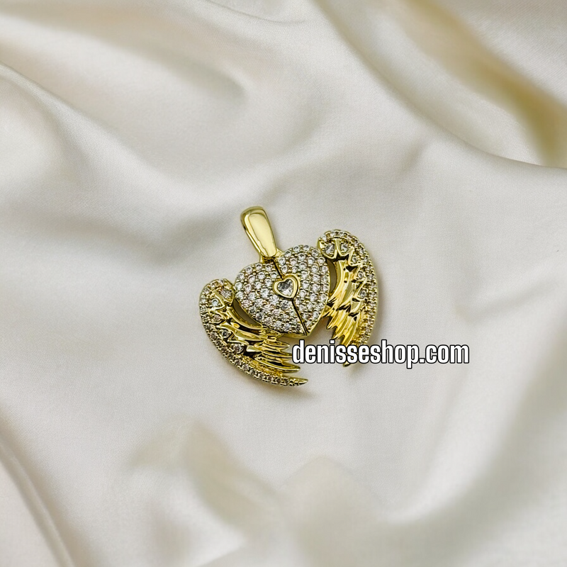 14K HEART PENDANT P359