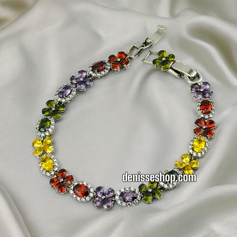 SILVER COLORFUL BRACELET BR409