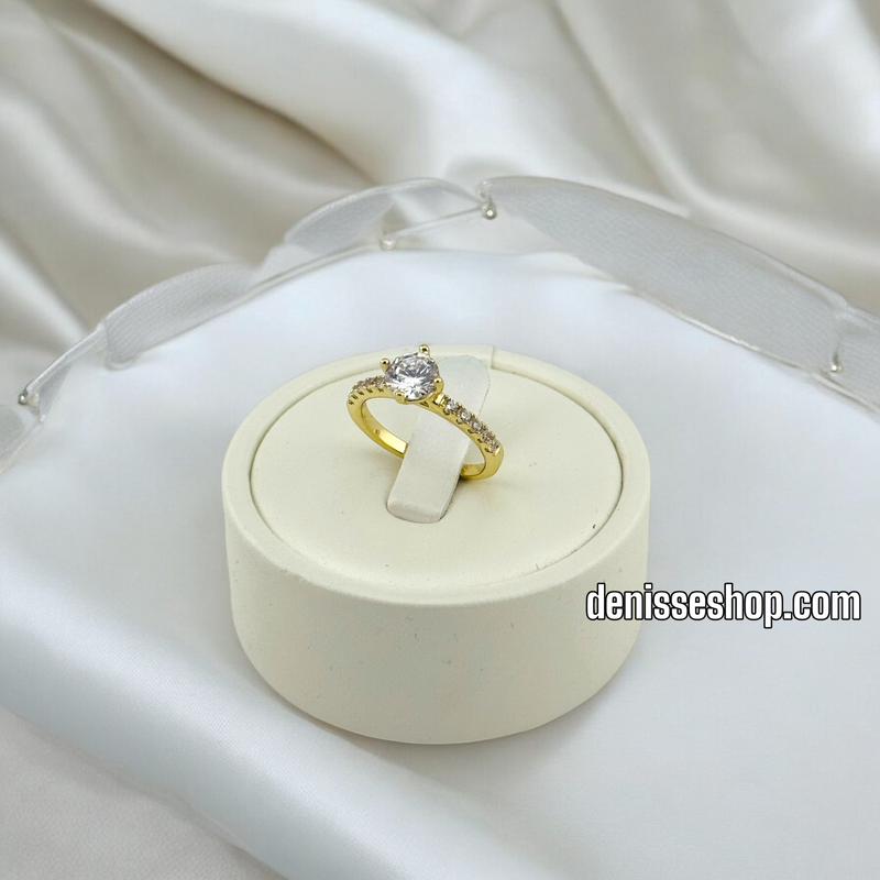 14K WOMEN/GIRL WHITE STONE RING RG279