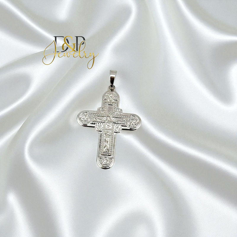 14K SILVER/CROSS PENDANT P910