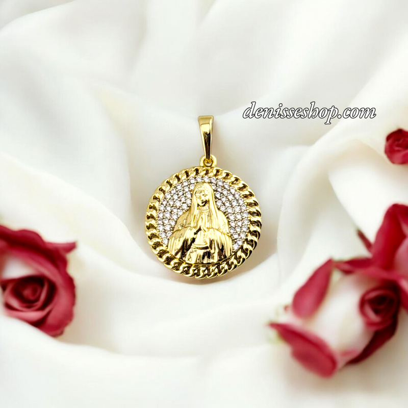 14K WOMEN/GIRL MARY PENDANT P683