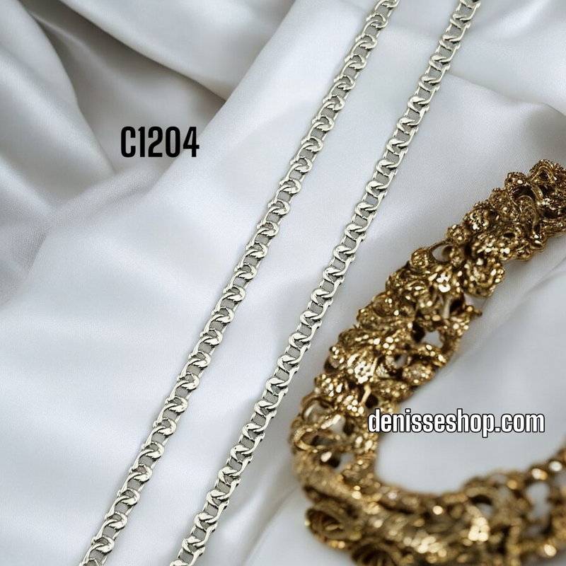 FASHION SILVER CHAIN 5MM C1204