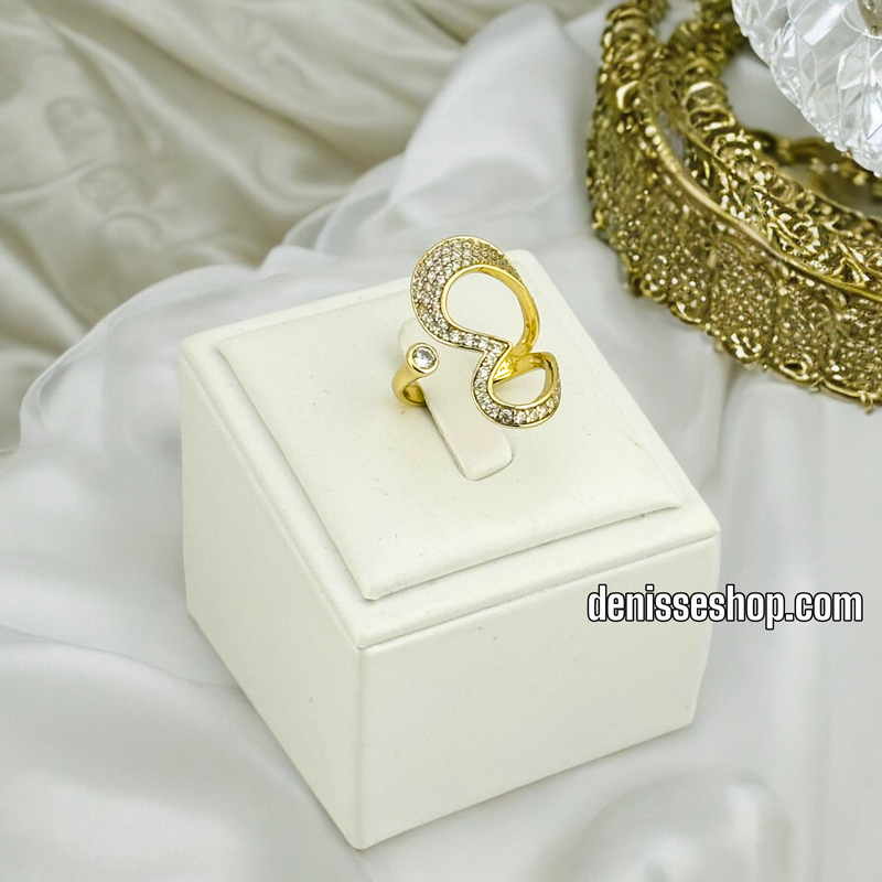 14K ADJUSTABLE FASHION HEART RING RG244