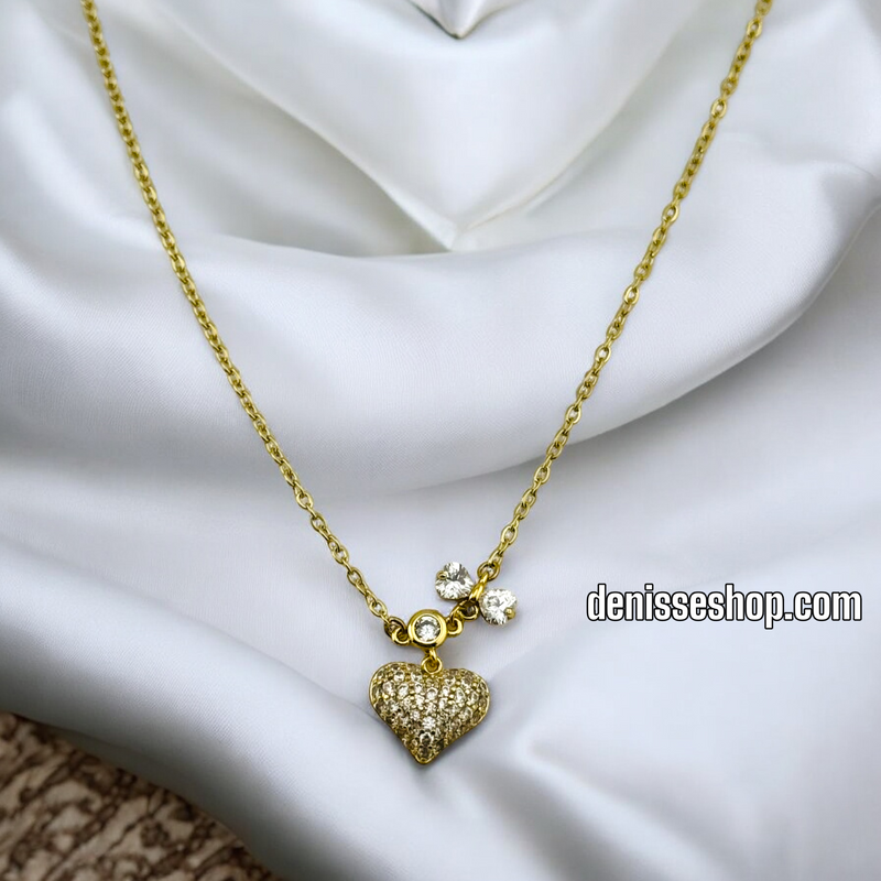 14K HEART NECKLACE N74