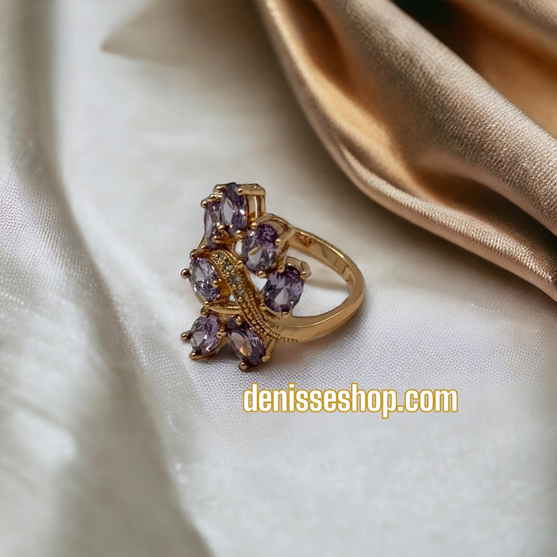 14k Purple Ring RG65