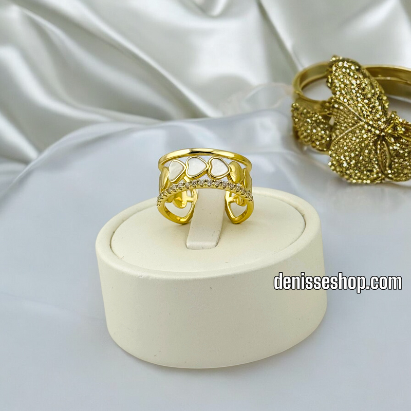 14K WOMEN HEARTS RING RING RG296