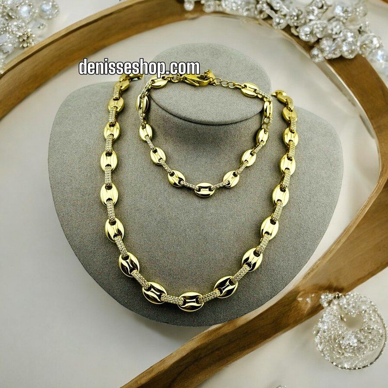 14K GCC FASHION NECKLACE SET N11