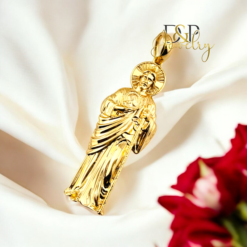 14K ST JUDE BIG PENDANT P789