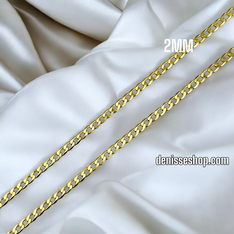 14K CUBAN CHAIN 2MM CH03