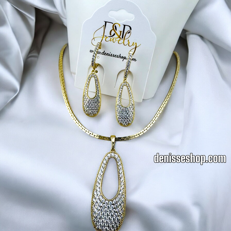 14K WOMAN/ BALLERINA NECKLACE SET N160