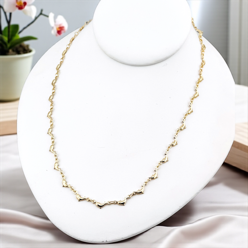 14K DOLPHIN DESIGN CHAIN CH137